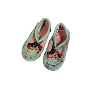 Disney The Little Mermaid & Moana water shoes for Girls Sz 7/8c Blue Beach